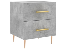 Bedside Cabinet, Bedside Cabinets Vidaxl Cinzeto Madeira Processada (n/a)