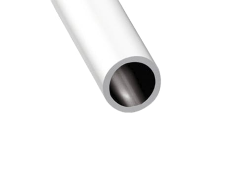 Perfil de Alumínio Branco Tubo Redondo X3 Unds 2'10M 20mm