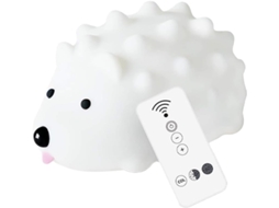 Luminária Noturna Led Em Formato De Ouriço Recarregável Via Usb E