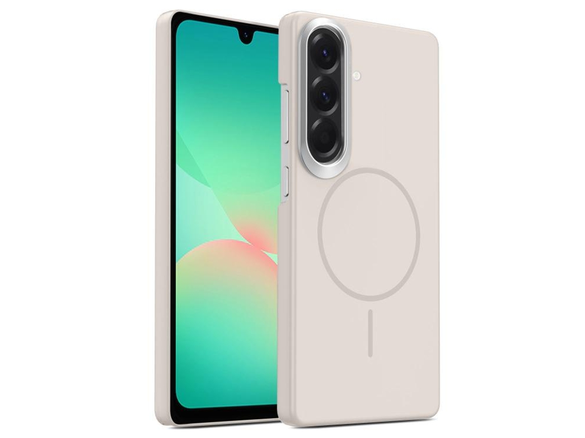 Capa Para Samsung Galaxy A26 5g Fina Circular Magsafe À Prova De Choque Dourada Em Policarbonato Summit Stone