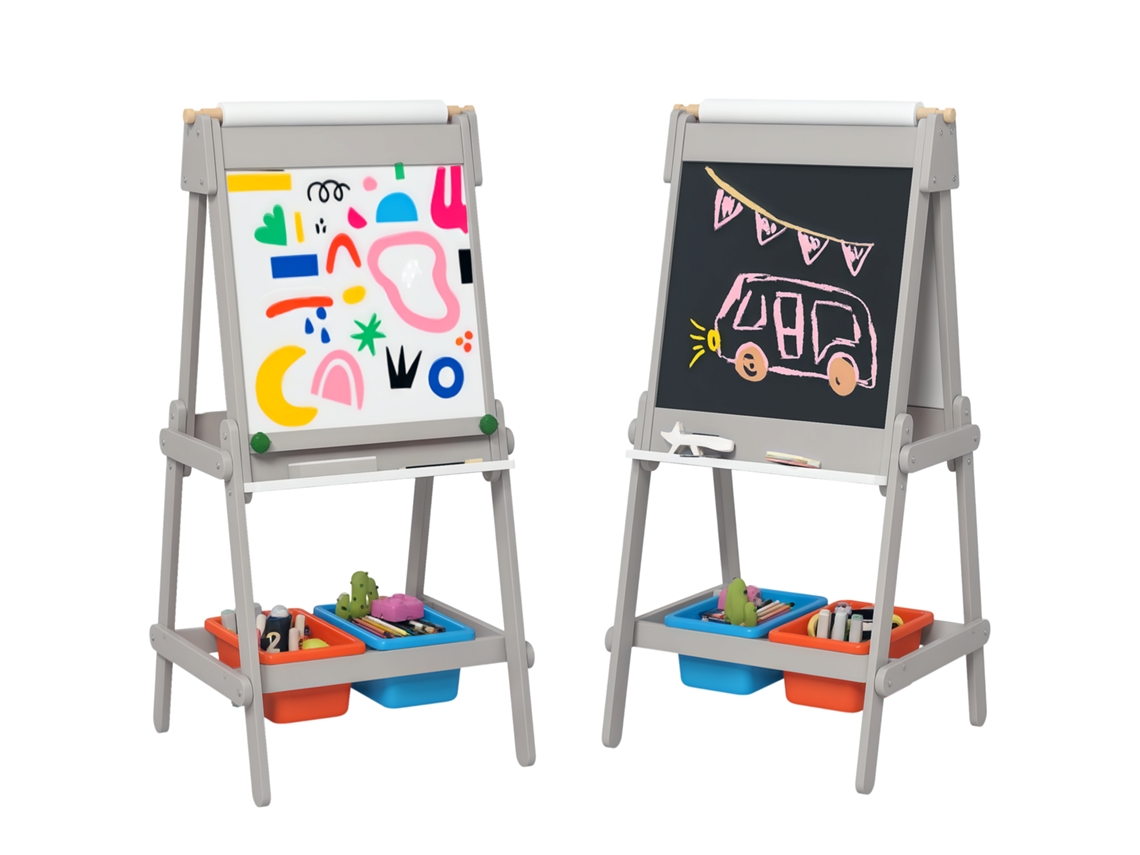 Carrinho para animais, 3 em 1, dobrável, com bolsa, cesta, travão, 82x49,5x98cm, azul | S/MARCA