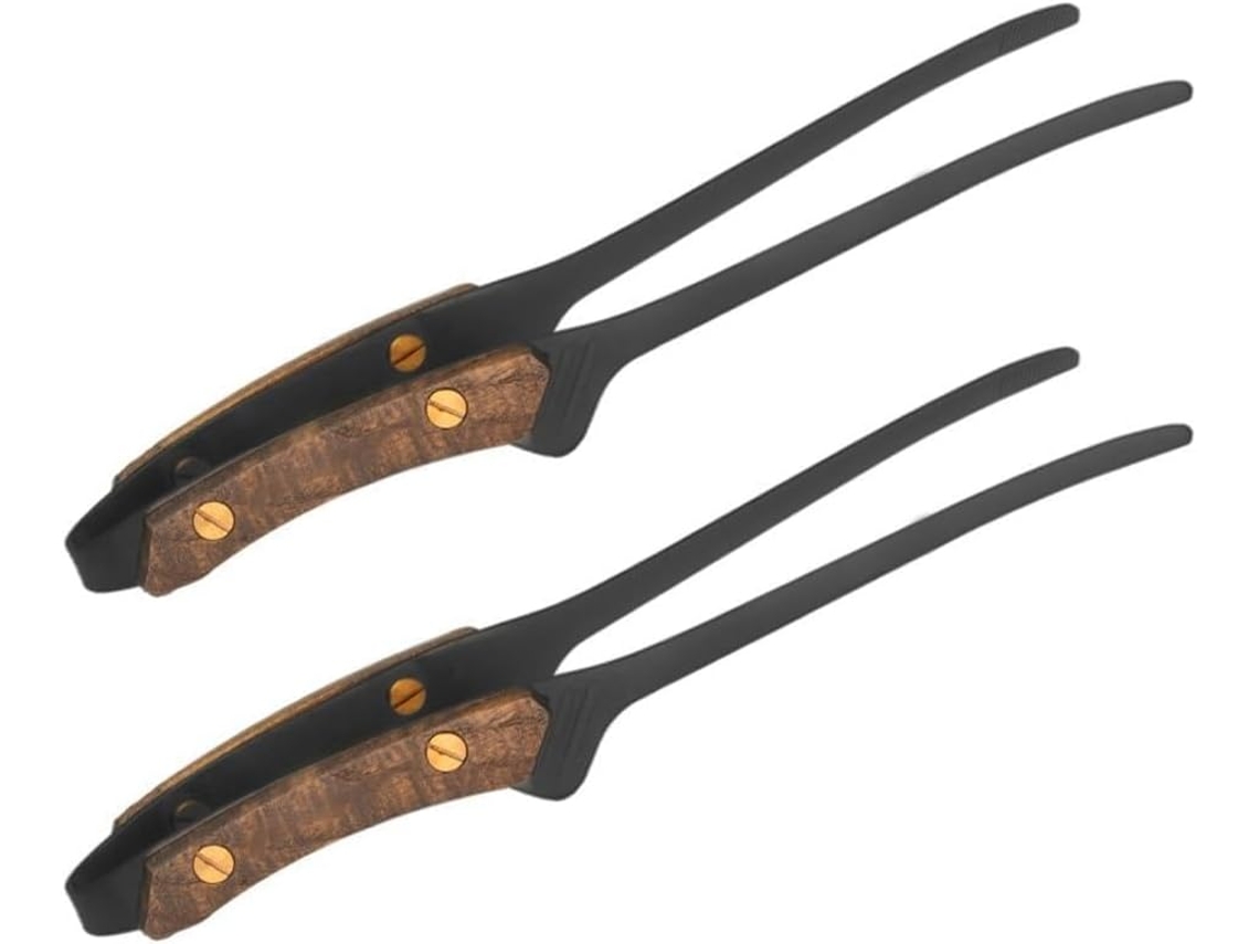 Conjunto De 2 Pinças Aço Inoxidável Retrô Para Churrasco