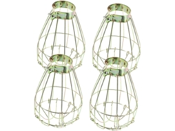 Conjunto De 4 Lâmpadas Vintage Com Gaiola De Metal, Luminária Pendente Criativa