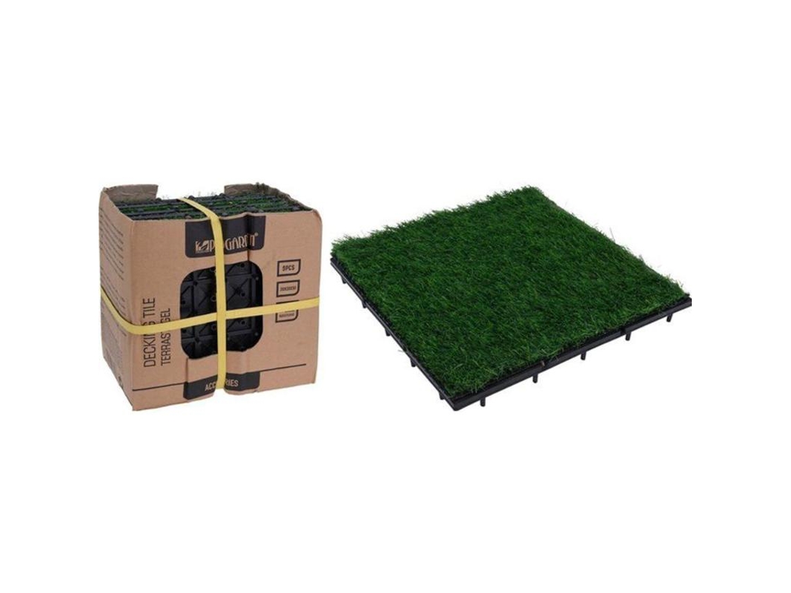 Baldosas cesped artificial 30x30 cm set 9