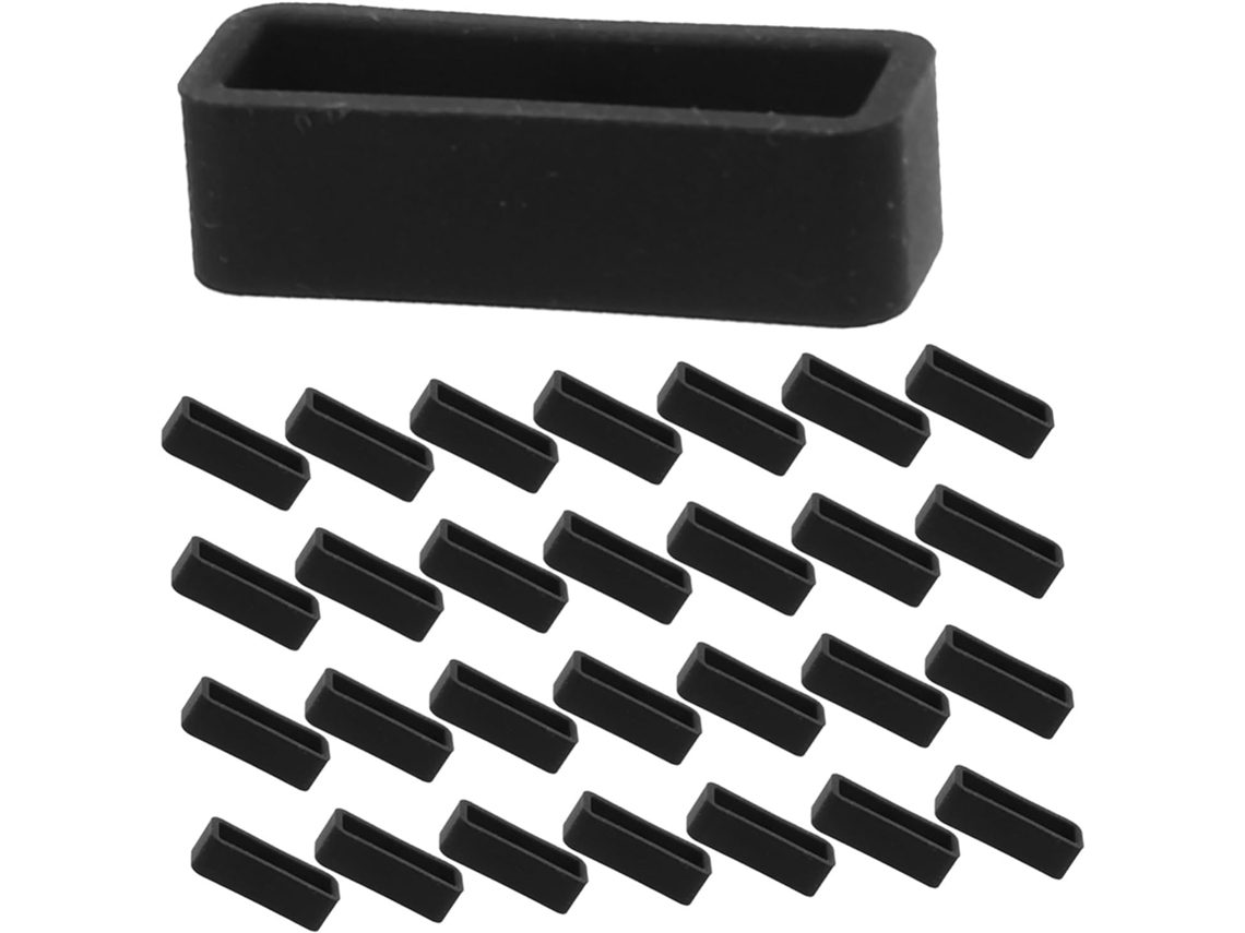 Conjunto de 50 Fivelas de Silicone para Pulseiras SFUSHOS