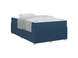 Estrutura da Cama com Colchão Azul Tecido MAISON EXCLUSIVE 120x190 cm