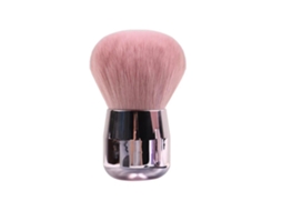 1 Pincel Grande Para Pó Solto, Multifuncional, Rosa, Para Base, Blush, Contorno E Bronzer.