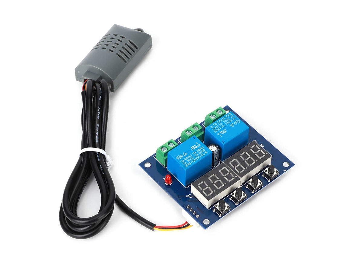 Módulo Controle Temperatura Umidade Dual 12v Dc