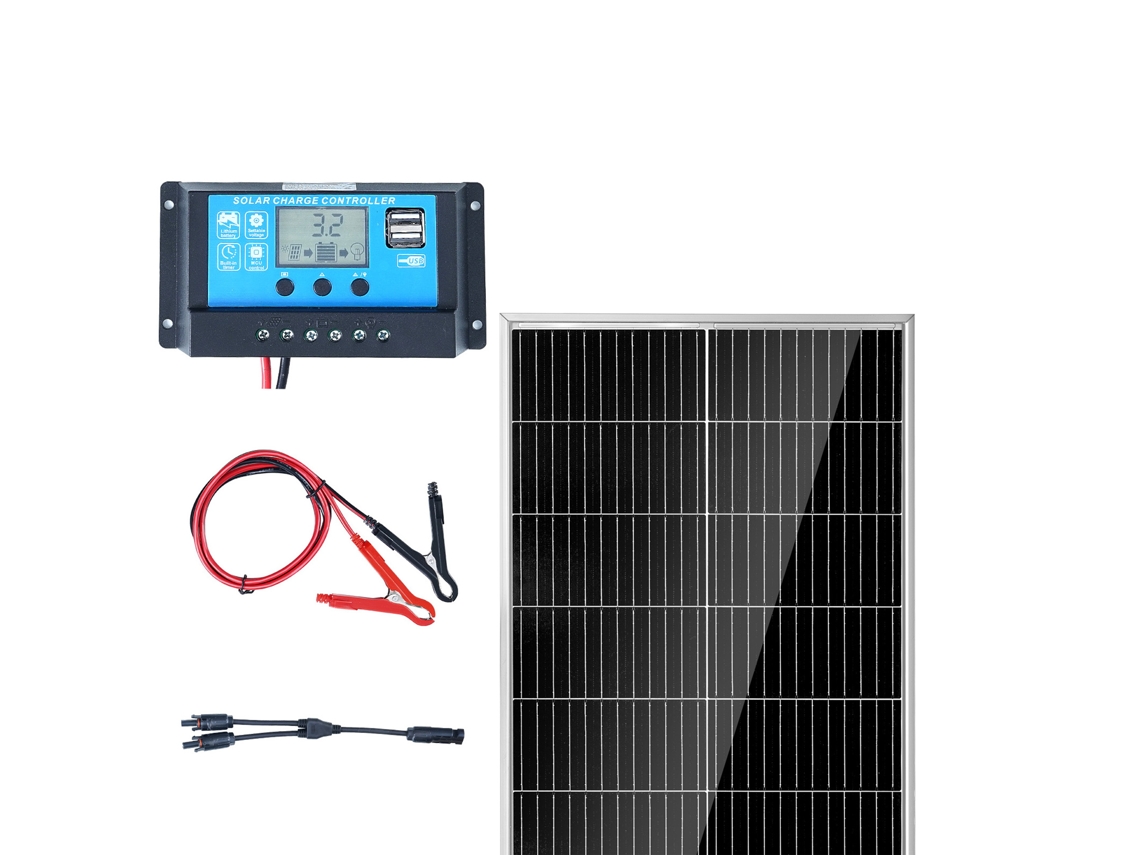 Kit De Painel Solar Monocristalino Succebuy 200w, 2 Painéis Controlador, Eficiência De 23