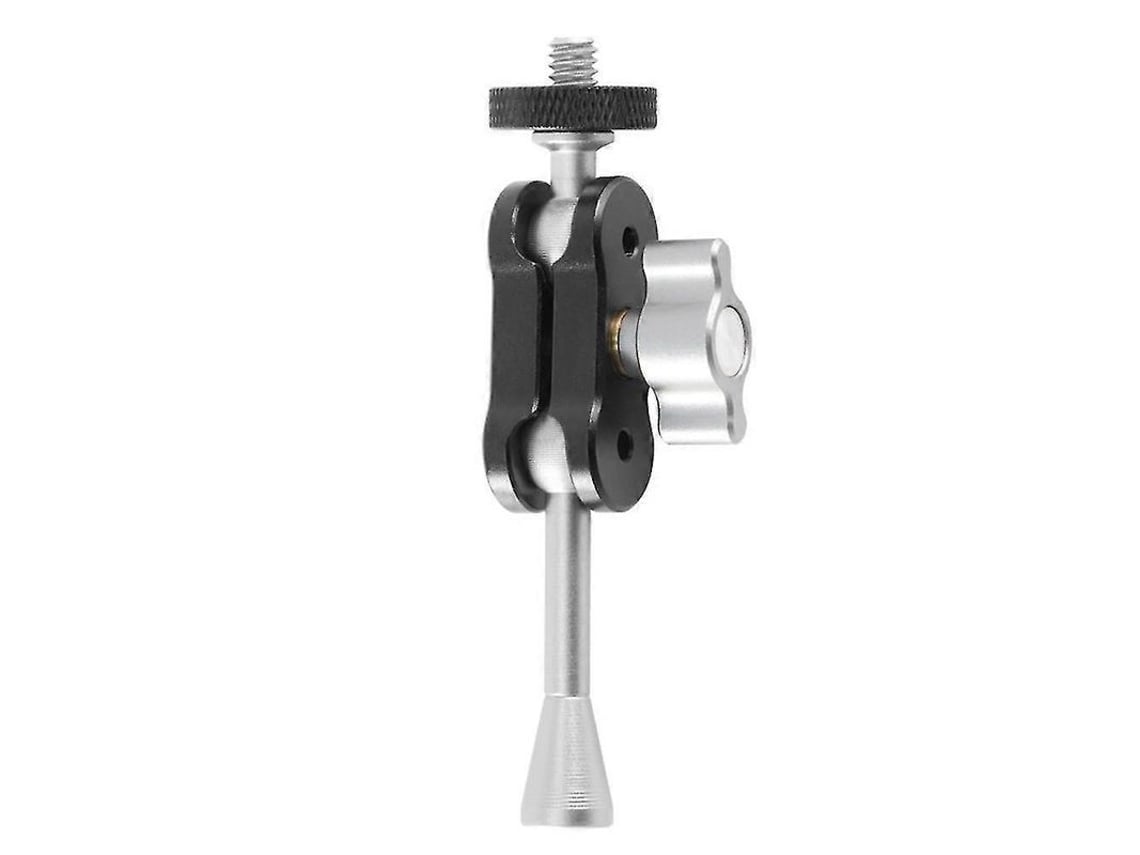 2026 super Clamp Brazo Multifuncional Cabeza Doble Giratoria 360° Adaptador Rosca 1/4 para Cámara Dslr