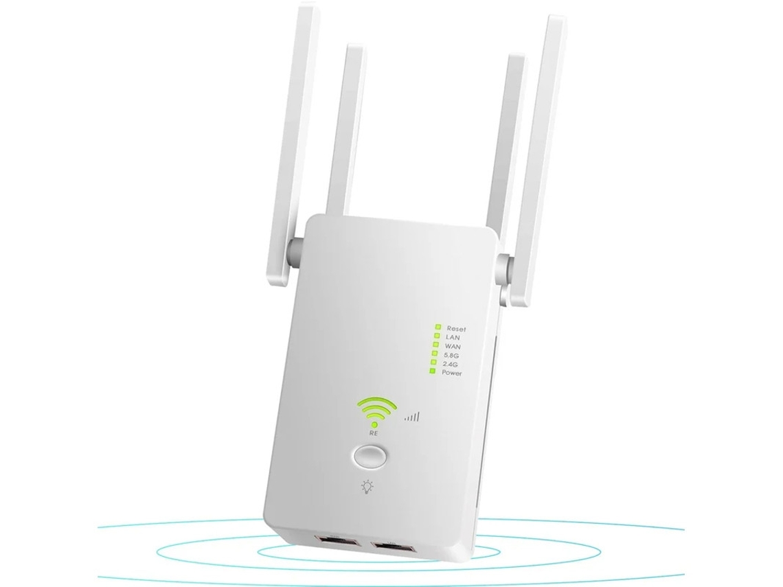Amplificador De Extensão De Sinal Wifi Repetidor Amplificador De Internet Sem Fio De 1200 Mbps Extensor Doméstico De Banda Dupla 2.4g E 5g Com Yizhood