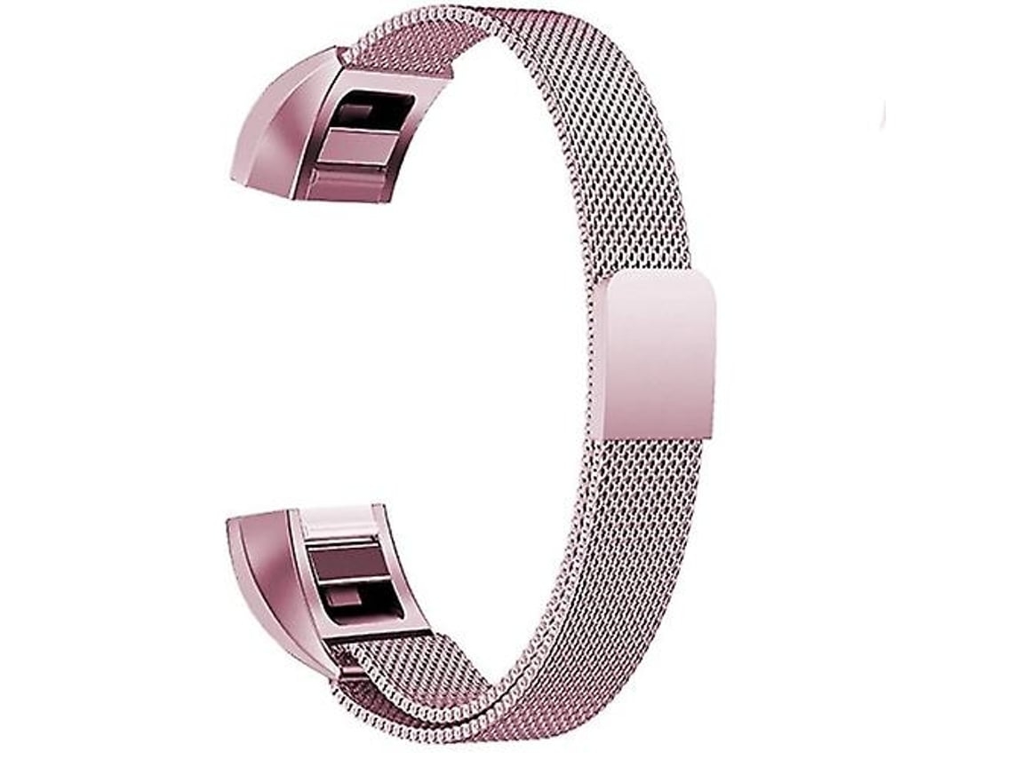 Pulseira Magnética De Aço Inoxidável, Compatível Com Fitbit Alta Small (130 Mm, 170), Ouro Cereja.