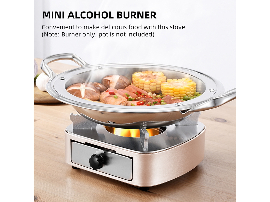Fogão de Álcool Mini LAXISCREED Ajustável a Vento
