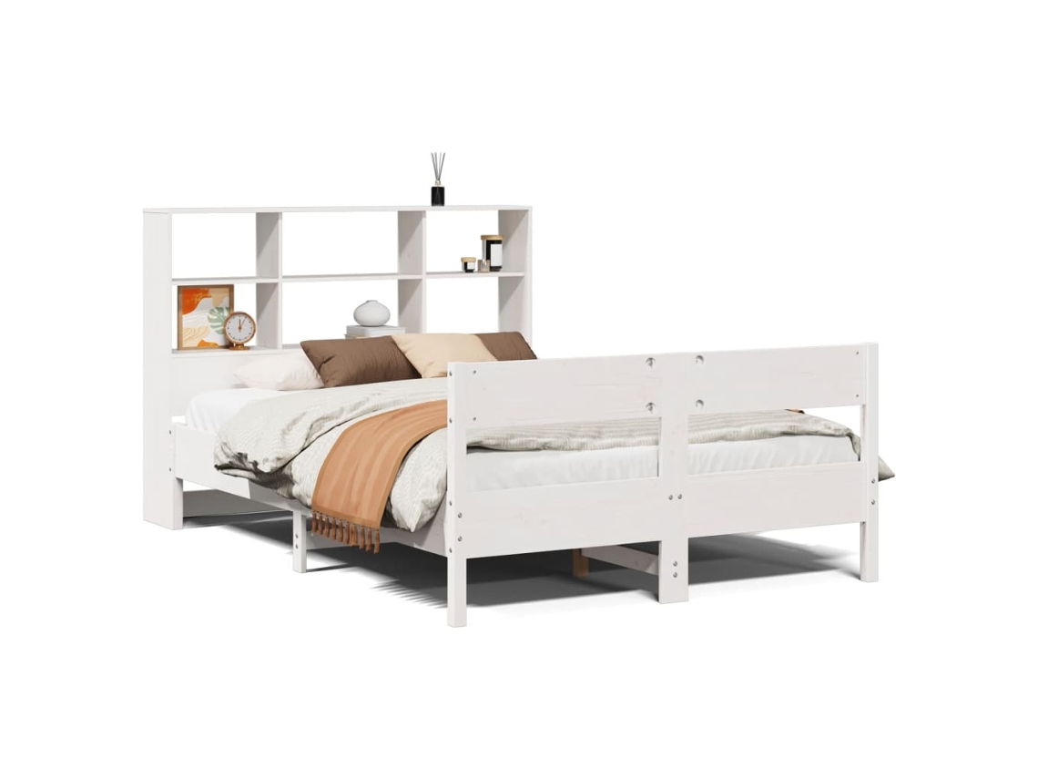 Bookcase Bed, Bookcase Beds Vidaxl Branco Madeira De Pinho (160 X 200 Cm)