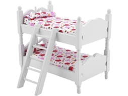 2026-litera Para Muñecas 2025, Miniatura De Madera A Escala 1:12, Muebles De Dormitorio Infantil Para Muñecas, Regalo Para Niños Y Niñas (rosa Fresa).