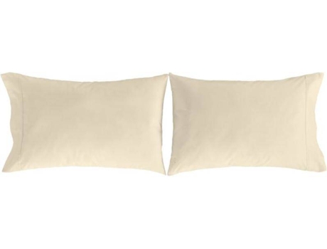 2 Fronhas de Almofada  Pure (Creme - 100% Percal Algodão - 50x75 cm)