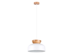 Luminárias Pendentes Marion de Madeira/Aço Madeira Branca/Natural 130X29.5X29.5Cm SOLLUX LIGHTING