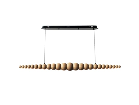 Luminária De Teto Pendente Toollight App1501 1cp Bege