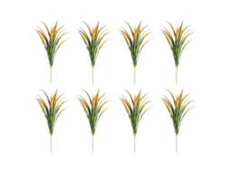 Set De 8 Ramilletes De Narcisos Artificiales Realistas Y De Bajo Mantenimiento Con Trabajo Finamente Simulado Naranja