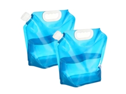 Saco de água dobrável 5L, BPA free, portátil para camping, trilhas e emergências (2 unidades) | S/MARCA
