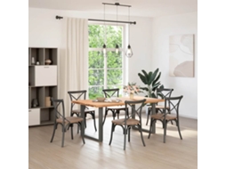 Pés Para Mesa De Jantar Em Formato De U, 2 Peças, Antracite, 80x(72-73) Cm, Aço