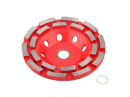 Disco De Esmeril De Segmento Doble Cerámica Concreto Piedra Natural Rojo 125*22.23mm