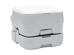 Vidaxl Vaso Sanitário De Camping Cinza E Branco 41,5 X 36,5 X 30 Cm