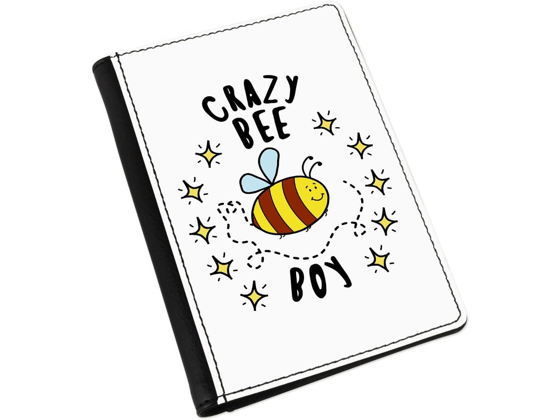 Capa para Passaporte Crazy Bee Boy Stars Ideal para Diversas Ocasiões
