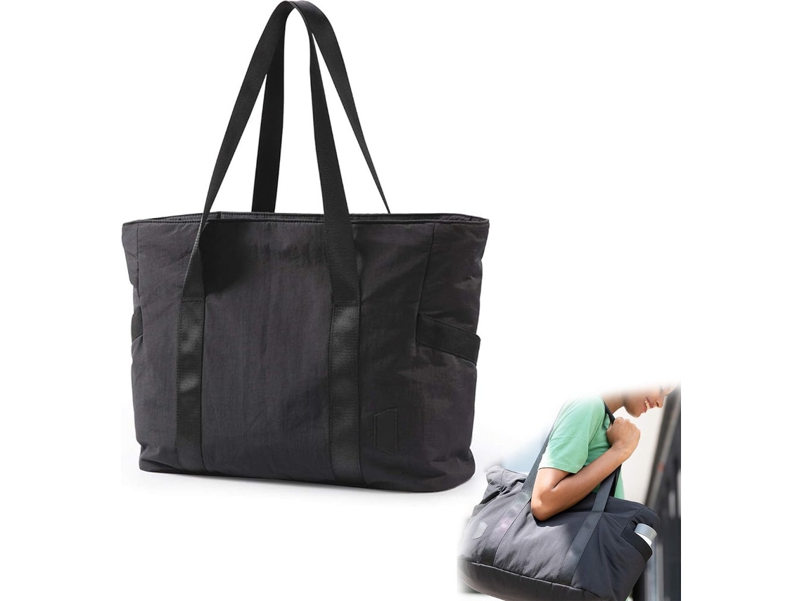 Bolsa de Viagem Grande e Impermeável Compras Feminina Ombro Tote com Fivela para Tapete Ioga Viagens Fim Semana AQUAFORGE