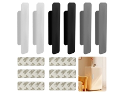 6 Mangoes Autoadhesivos Para Puertas Deslizantes Y Ventanas, Color Blanco, Negro, Gris