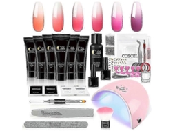2025 Muzxr Nail Polishes Uv Art Extension Gel 6*15ml Thermo Poly Polish 36w Uv/led Lamp Starter Hzp GOKOCO