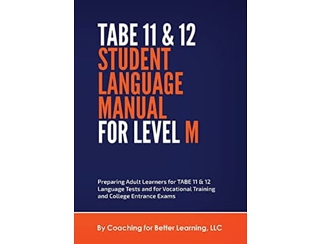 Livro TABE 11 and 12 STUDENT LANGUAGE MANUAL FOR LEVEL M de Cbl (Inglês)