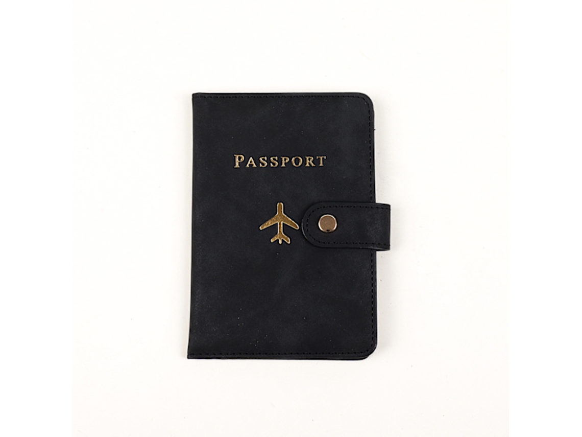 Porta-passaporte Multifuncional, Porta, Documentos Prático, Organizador De Viagem Para Vários Cartões, Cjy Preto
