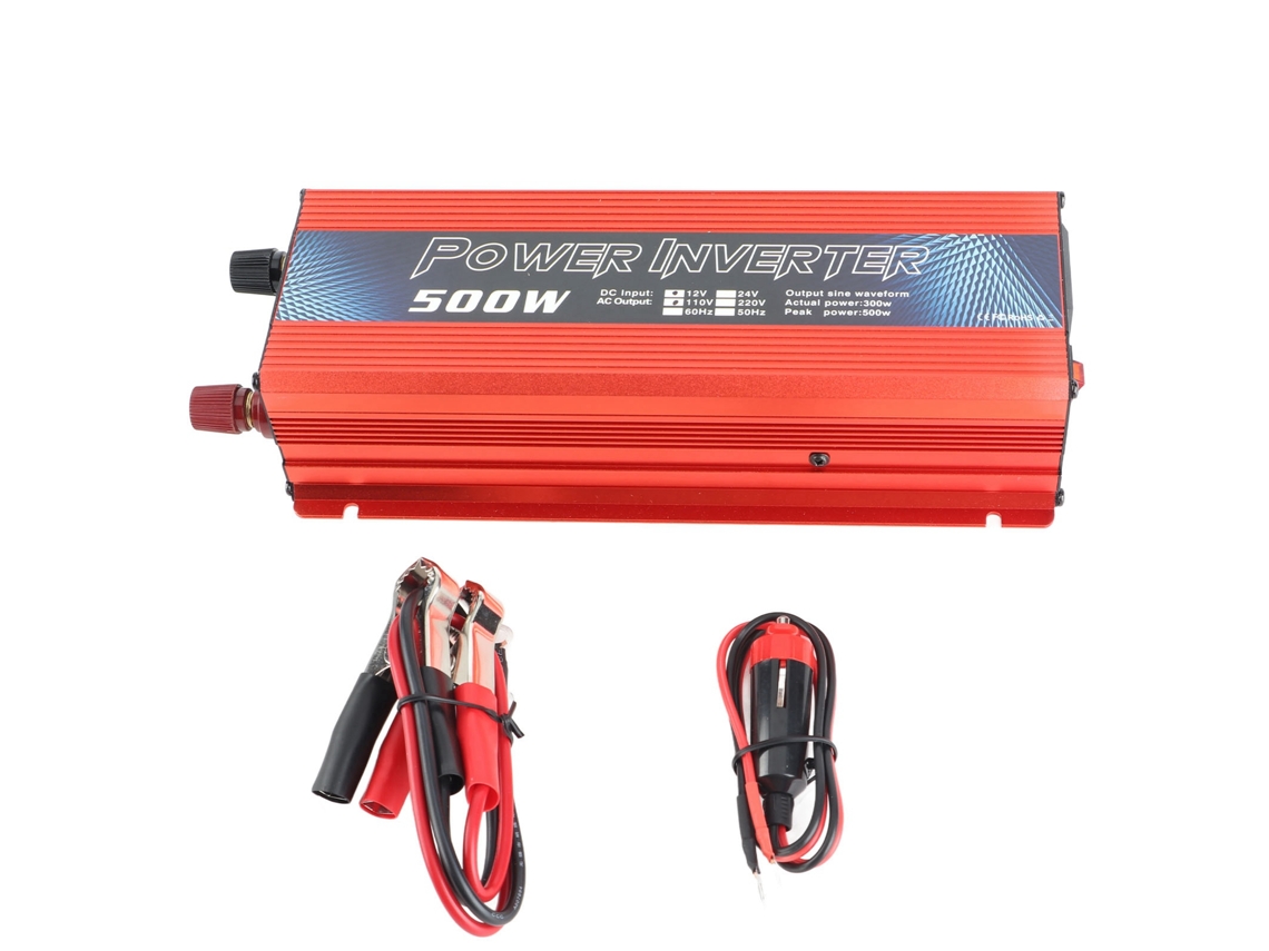 Inversor de Energia para Carro 500w Onda Senoidal 12v com USB