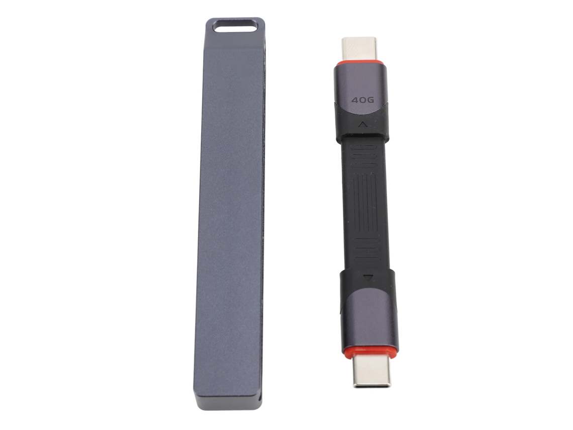 Aetheria cabo Usb 4.0 Tipo C Macho para Macho 40gbps Pd60w Carga Rápida Plano Curto para Celular Tablet Laptop