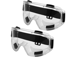 Conjunto De 2 Óculos De Proteção Belle Vous Com Lentes Transparentes Antiembaçantes E Resistentes A Riscos Zeuxo