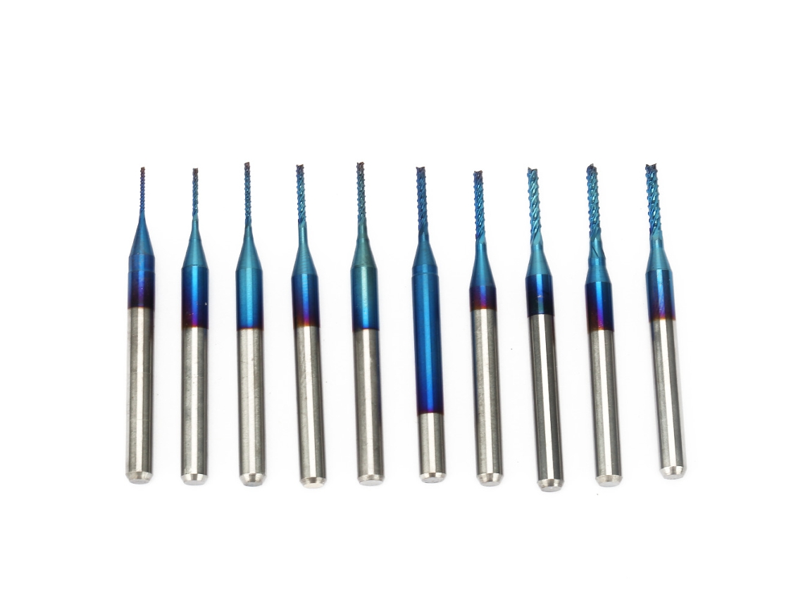 Conjunto De Fresas Em Aço De Tungsténio Laxiscreed Para Pcb, Diâmetro De 0,6 A 1,5 Mm