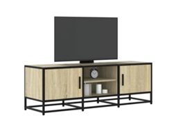 Vidaxl Móvel P/ Tv 120x35x41 Cm Deriv. Madeira/metal Carvalho Sonoma