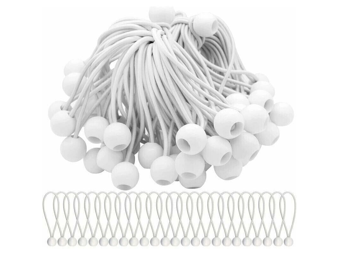 Cordas Elásticas Com Bola, 40 Unidades, Elástica, Para Lonas, Tendas, Barracas, Banners