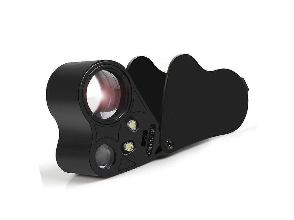 Lupa De Joalheiro Iluminada De 30x E 60x, Lupa Dobrável Para Joias Com Luz Led Brilhante Para Pedras Preciosas, Joias, Moedas, Sel Aquaforge