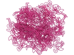 Conjunto De Clips Papel Metálicos Yosoo, Clips Em Formato De Pássaro Com Superfície Cromada, 100-unidades Em Cores Rosa
