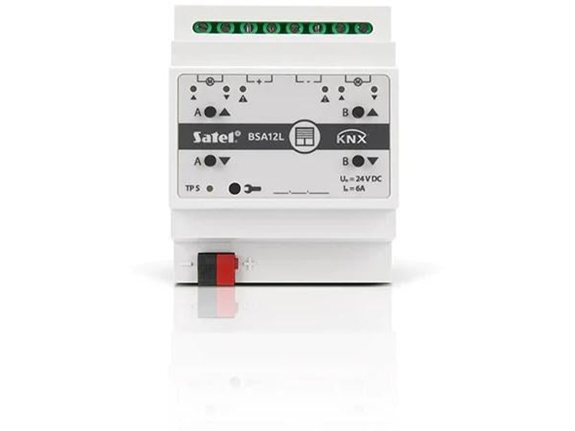 Atuador cego Knx de 2 canais 24 V DC Knx Bsa12l Satel