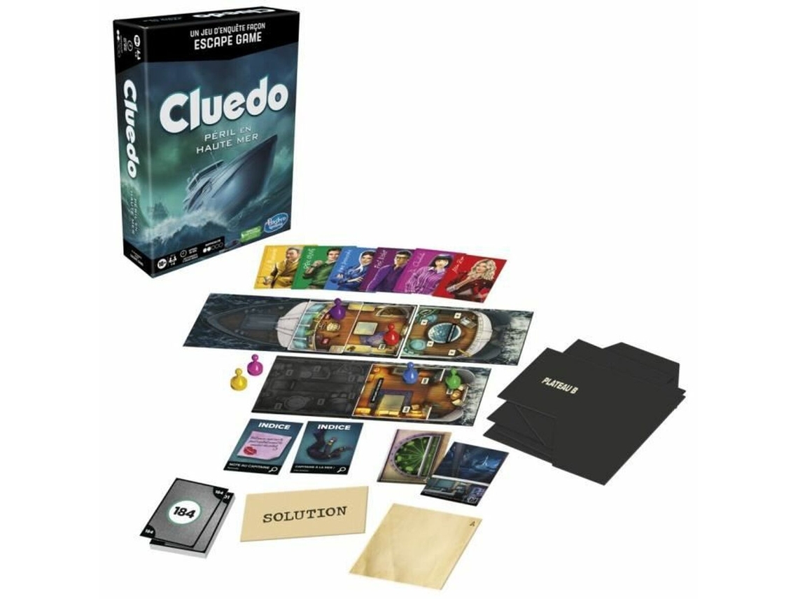 Jogo Coletivo HASBRO  Cluedo Péril En Haute Mer (Idade Mínima Recomendada: 10 anos - Idioma: Francês)