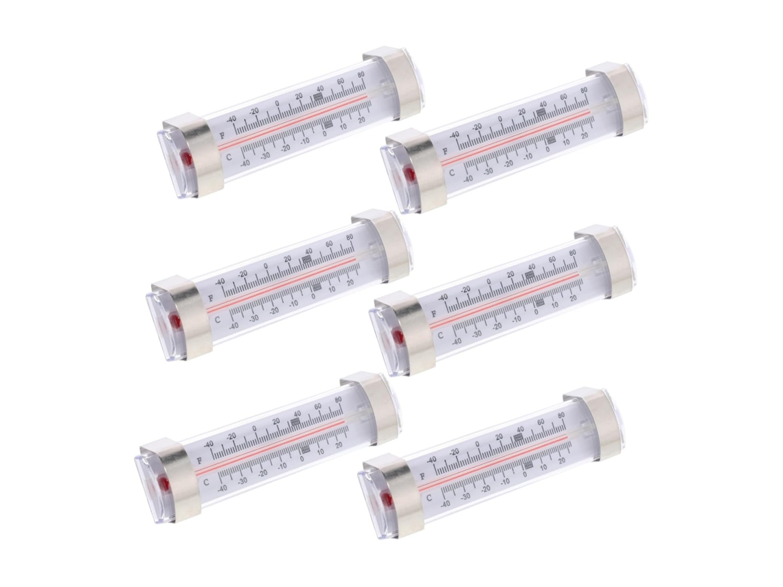 Lurelia Termómetro Para Frigorífico, 6 Unidades, Para Frigorífico E Congelador, Alta Precisão, Memória Máx./mín.