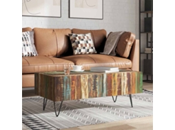 Vidaxl Mesa De Centro 100x50x38 Cm Madeira Reciclada Maciça