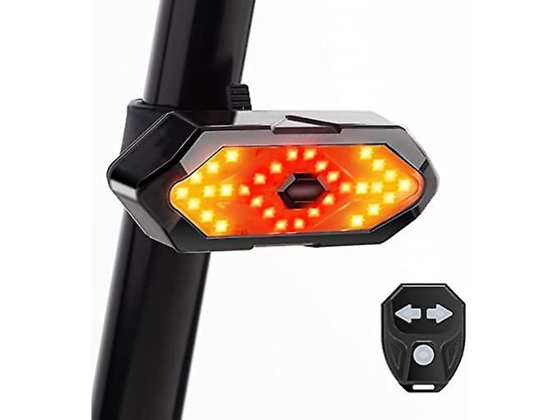 Luz Traseira de Bicicleta 5 Modos de Luz Diferentes Carregamento 3Usb YIZHOOD Des1413 Preta