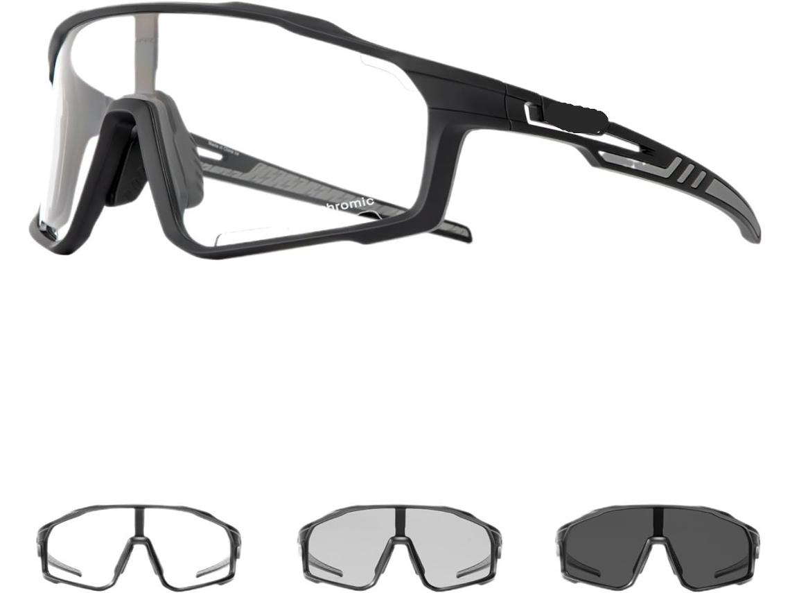 Óculos Sol Fotocromáticos Lunette Velo Homme Masculinos Femininos Ciclismo Resistente S/MARCA