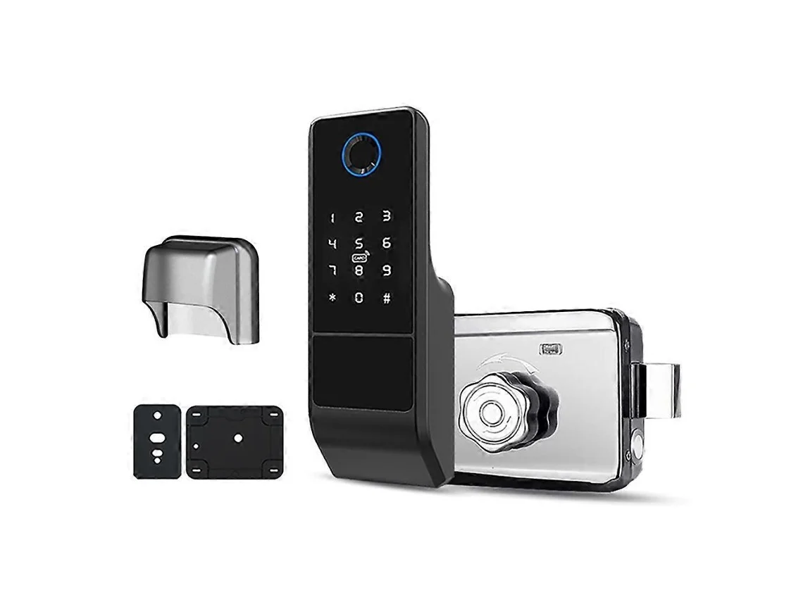 Fechadura Inteligente À Prova Dágua Tuya Wifi Com Senha Digital E Impressão Digital, Fechadura Eletrônica De Borda Dupla Para Uso Externo Aquaforge