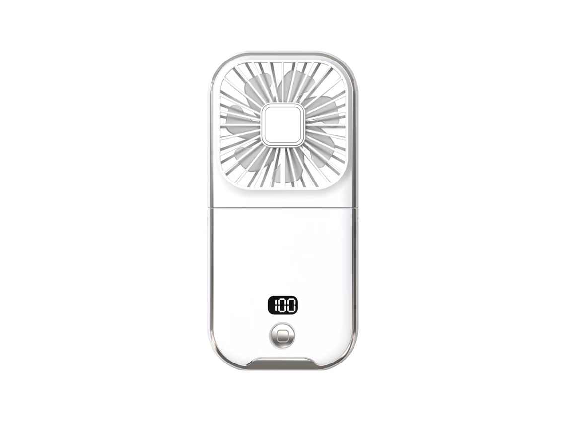 Laxiscreed Ventilador De Pescoço Recarregável Usb Com Display Digital Para Refrescar-se Em Dias Quentes