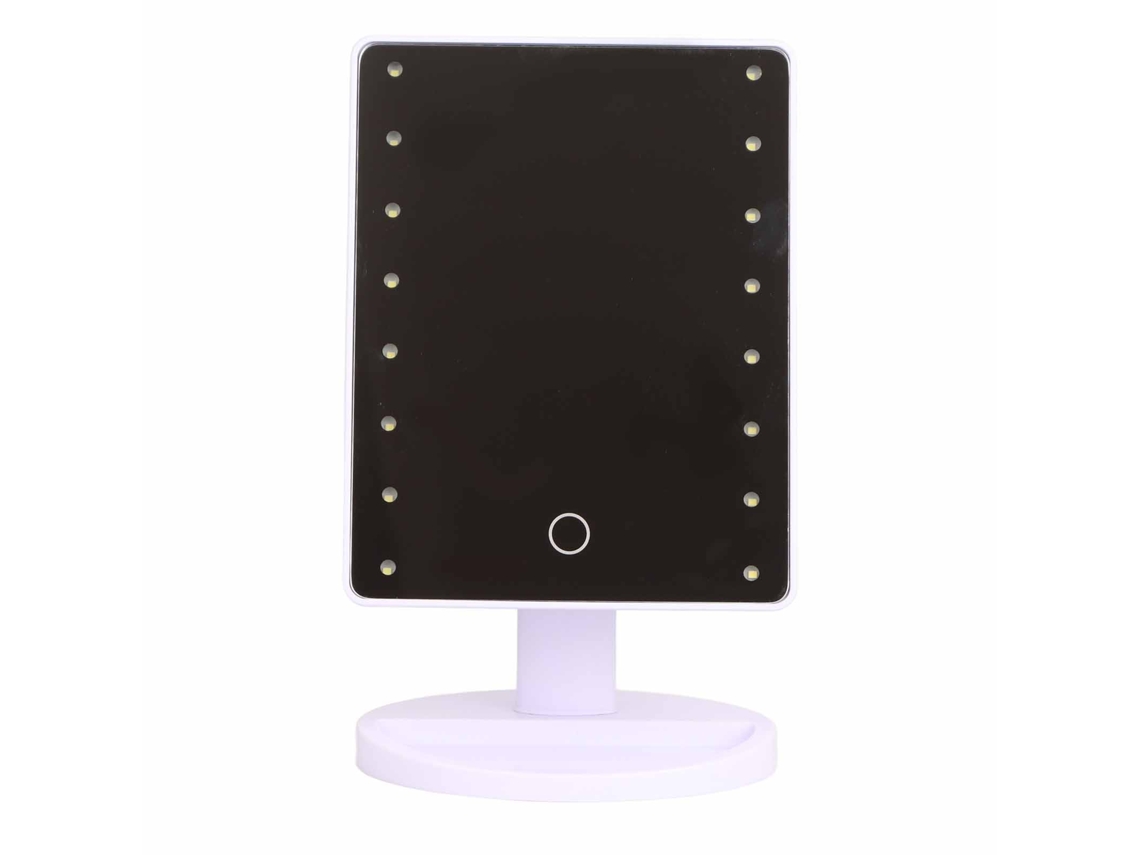 Espelho de Maquiagem LAXISCREED com 16 Leds Touch Branco